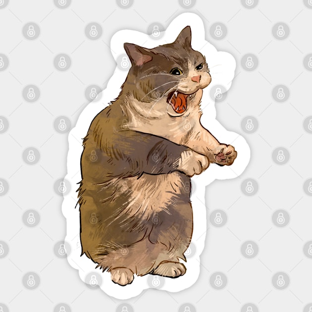 "NooooOOOOoOOOOOOoo" Sticker by Catwheezie